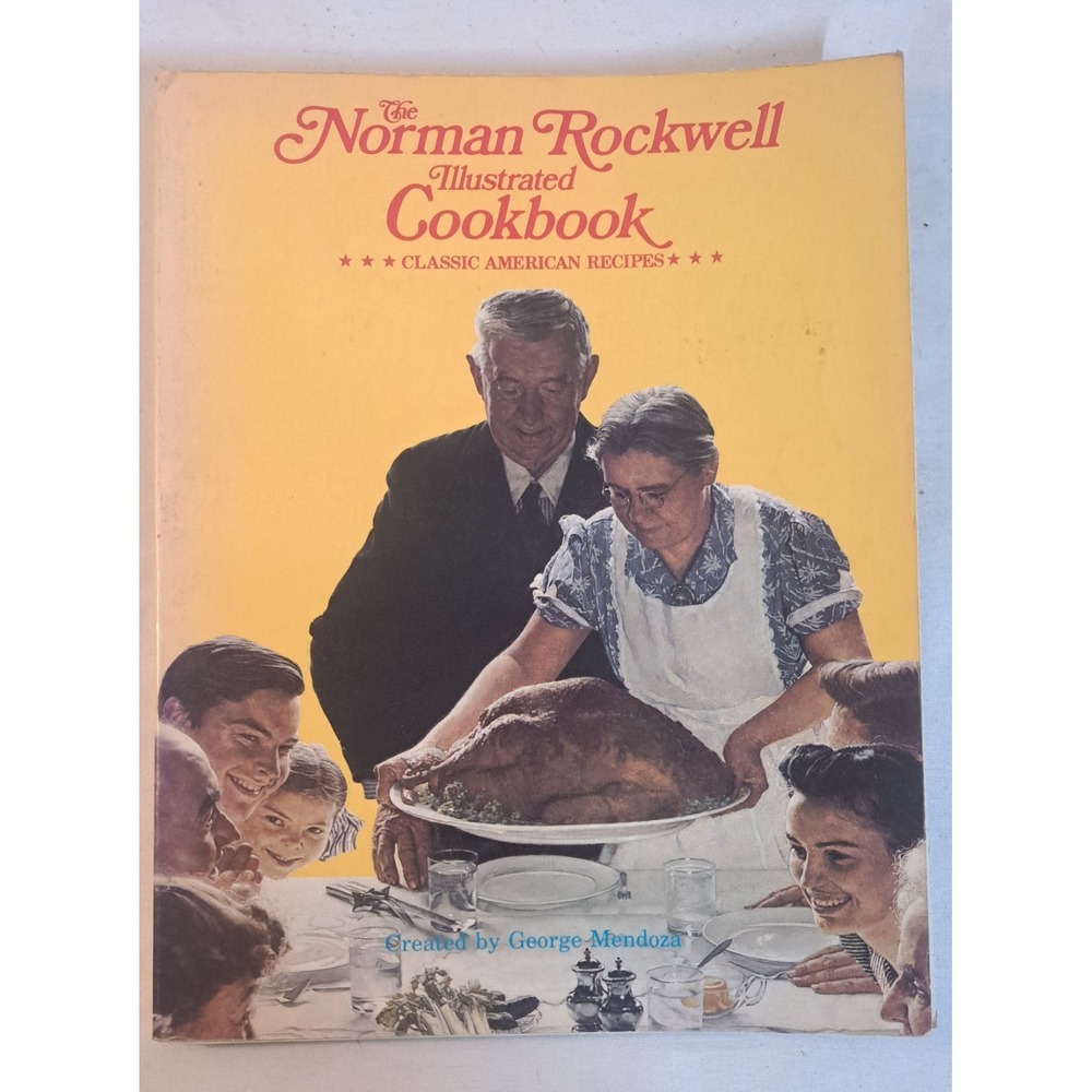 Vintage 1987 The Norman Rockwell Illustrated Cookbook Classic American PB